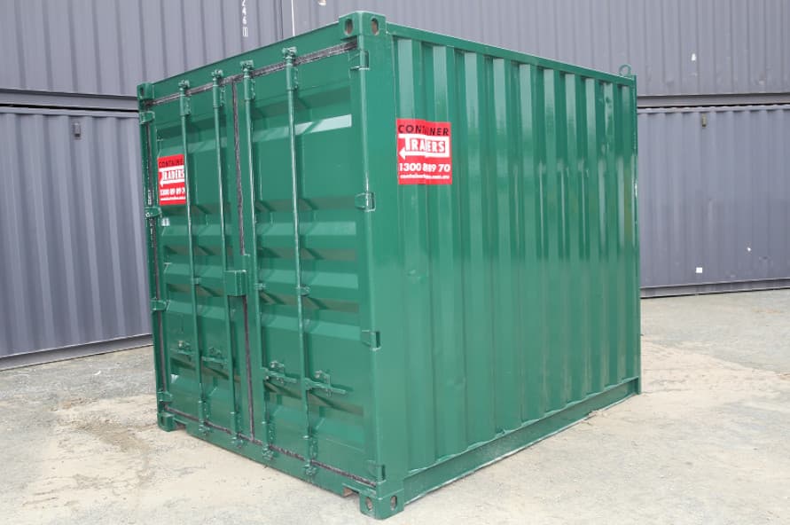 10ft Refurbished General Purpose Shipping Container side view from Container Traders