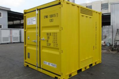 10ft Dangerous Goods Shipping Container front view from Container Traders