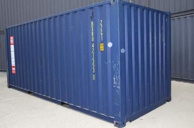 20ft general purpose shipping container rear view from Container Traders