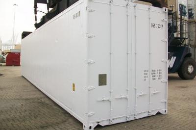 40ft Refurbished Refrigerated Shipping Container front view from Container Traders