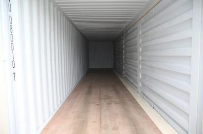 40ft High Cube Side Opening Shipping Container internal view from Container Traders