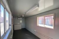 20ft shipping container modified site office with air conditioning, electrics, lighting, windows from Container Traders