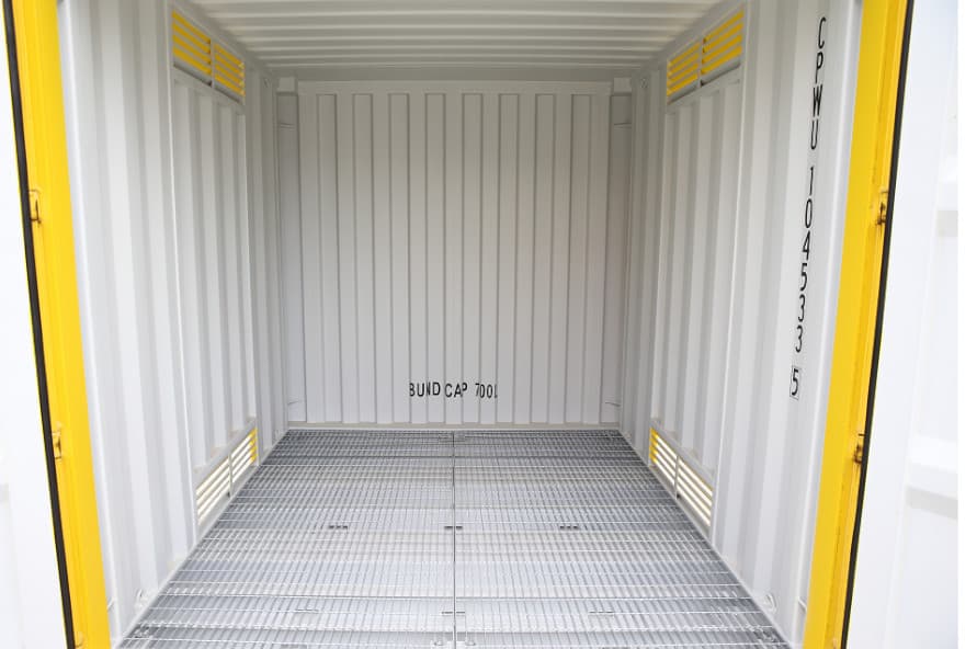 10ft Dangerous Goods Shipping Container internal from Container Traders