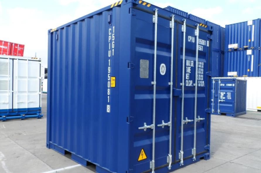 10ft High Cube shipping container front view from Container Traders