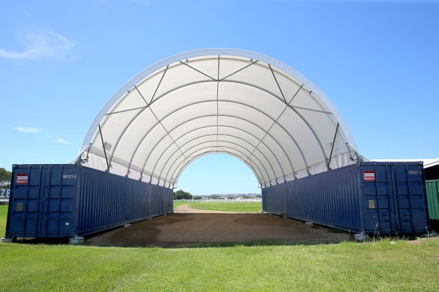 Shipping Container Shelter or Container  Dome Shelter
